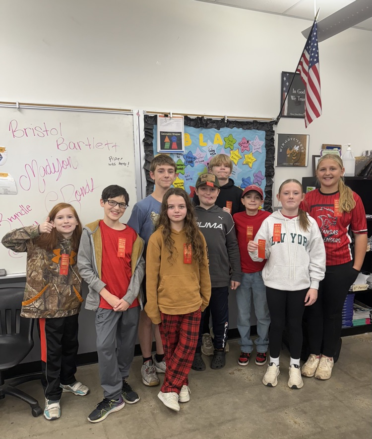 students wearing red