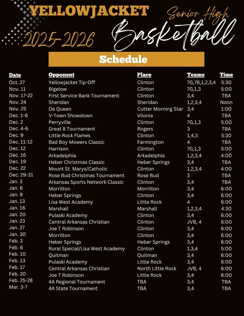 basketball schedule