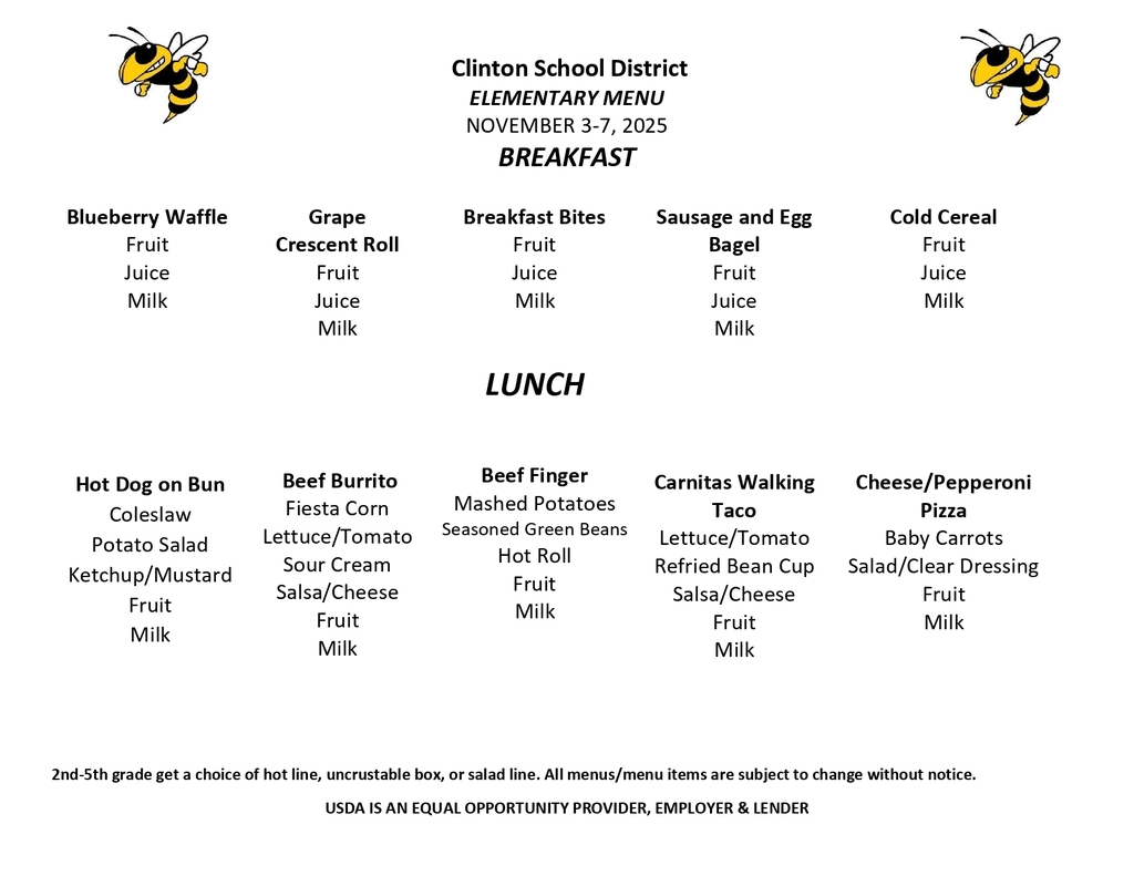 Lunch Menu