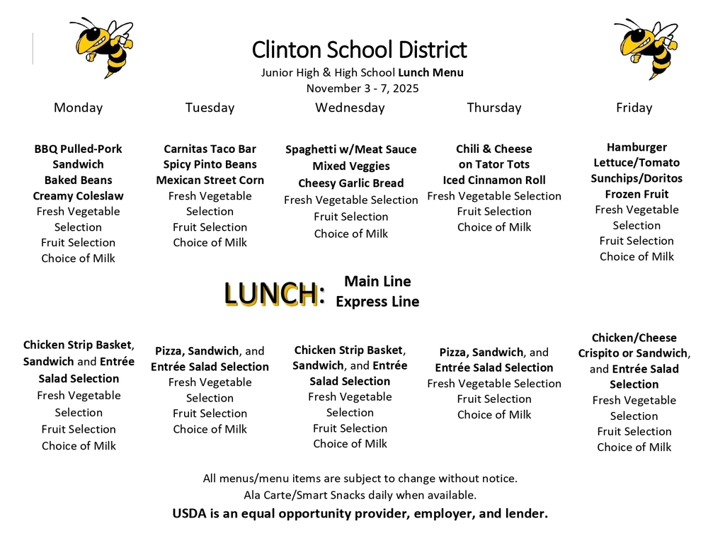 Lunch Menu