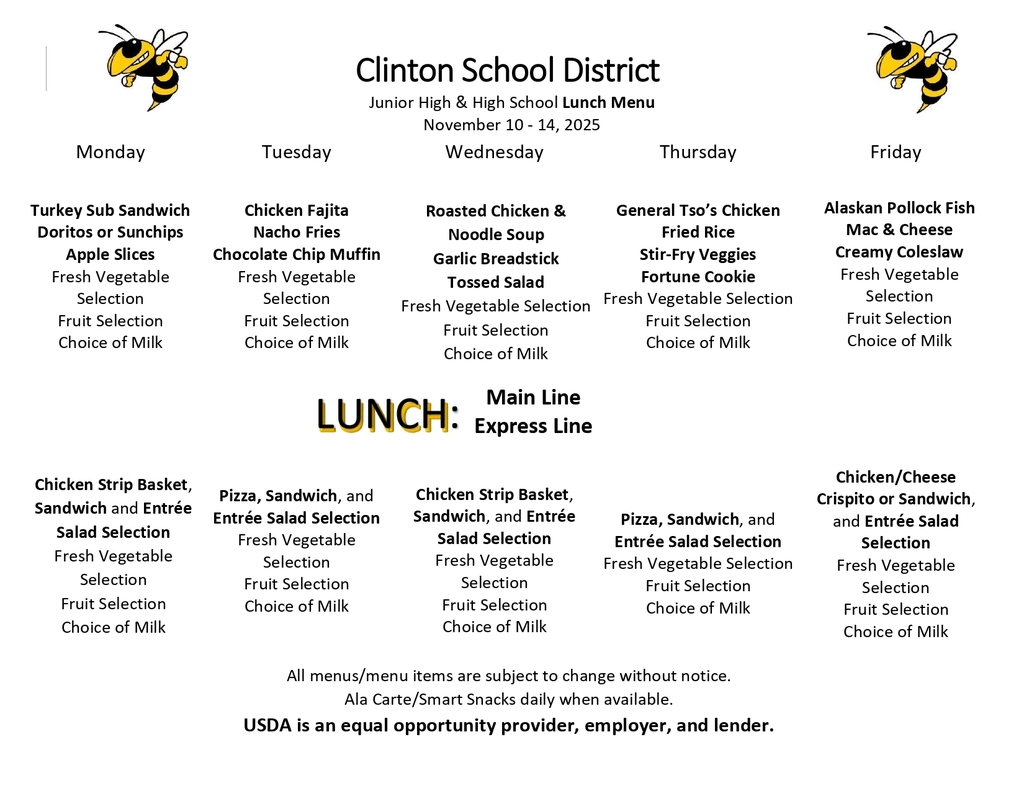 Lunch Menu