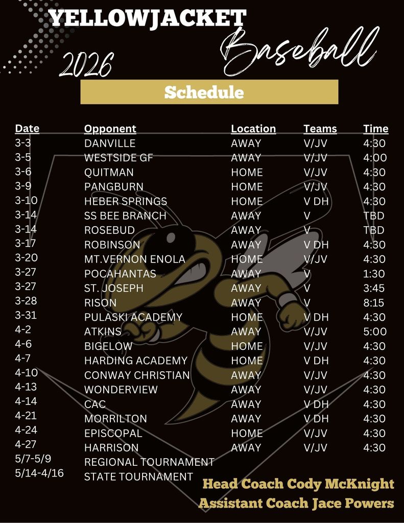Baseball Schedule