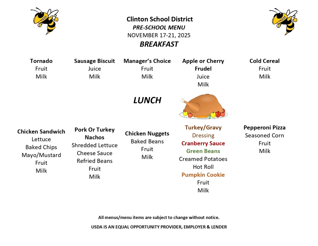lunch menu