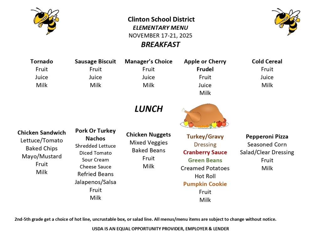 lunch menu