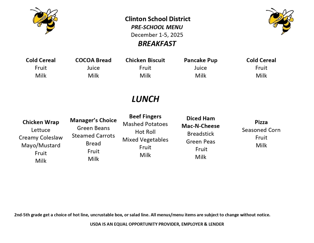 lunch menu