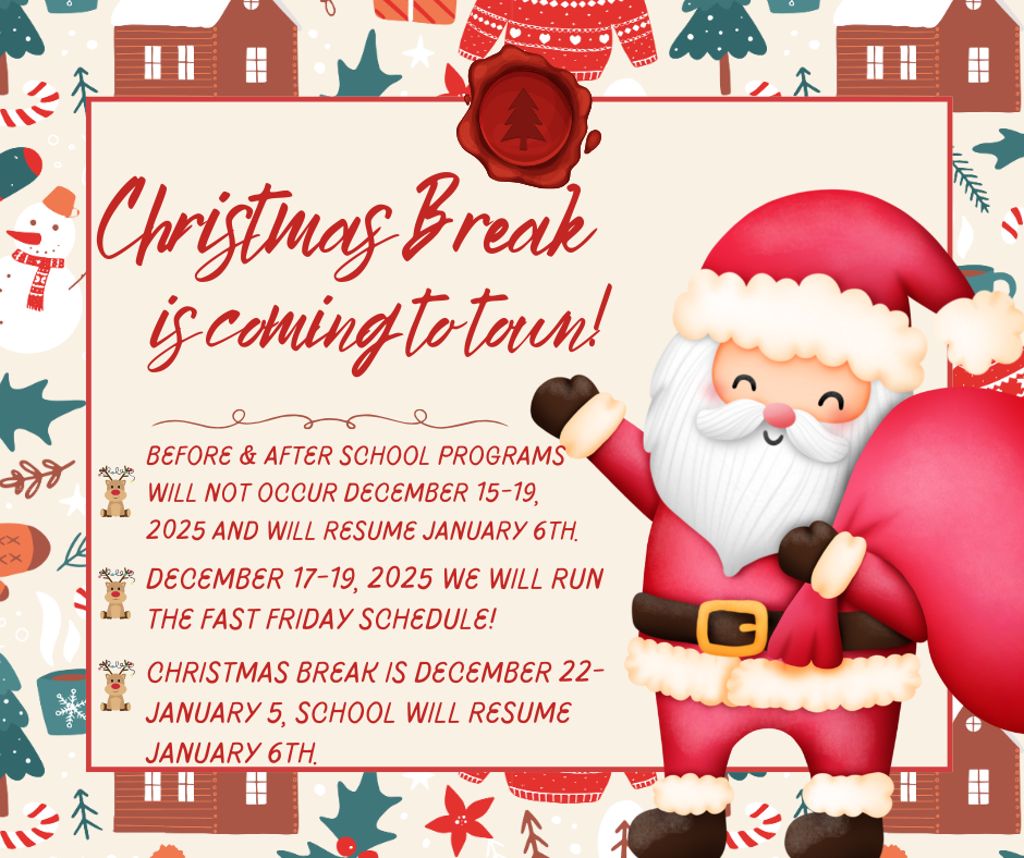 christmas break graphic information