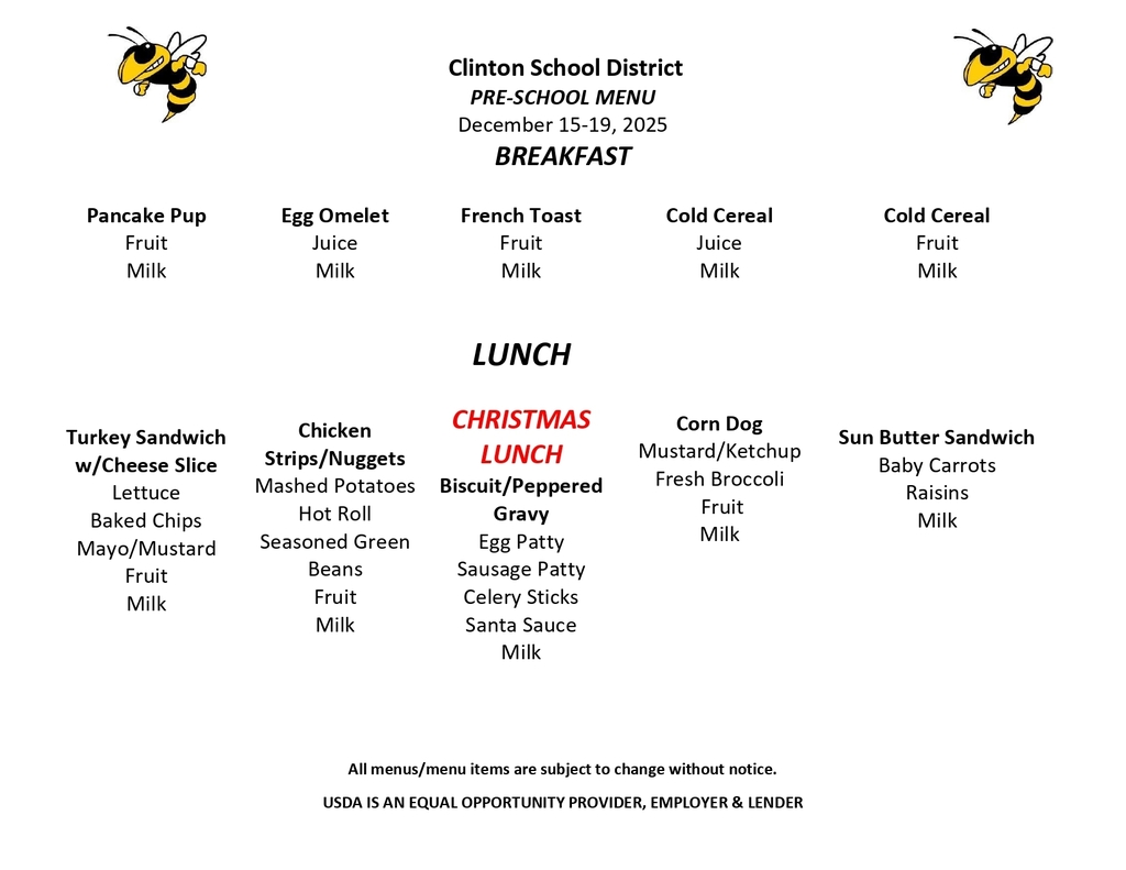 lunch menu