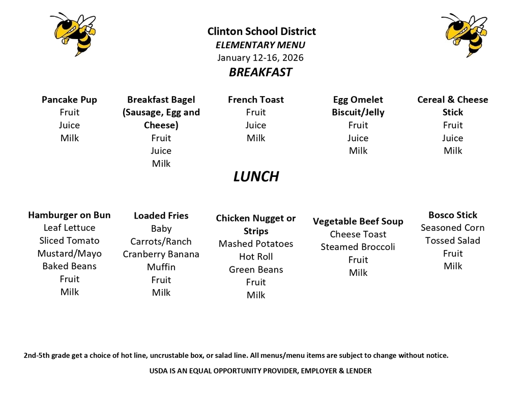lunch menu