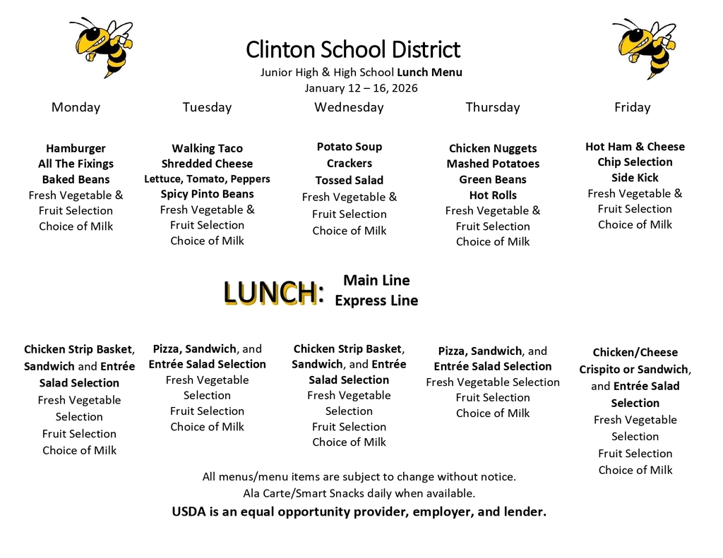 lunch menu