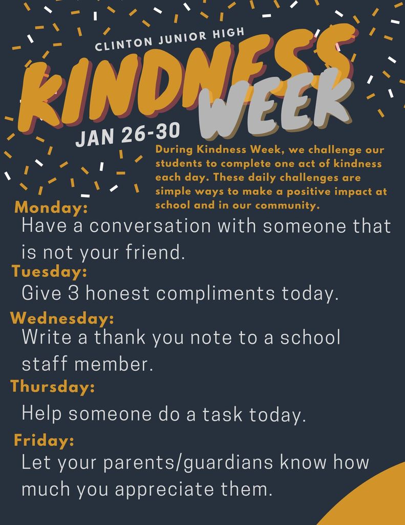 Kindness week at cjhs