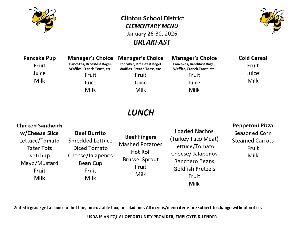 lunch menu