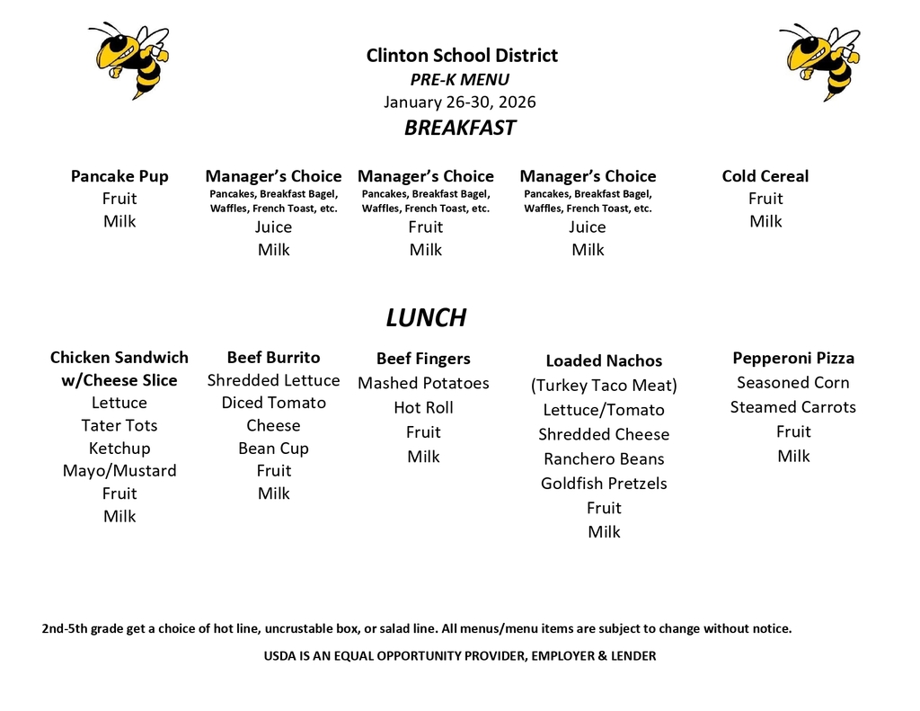 lunch menu