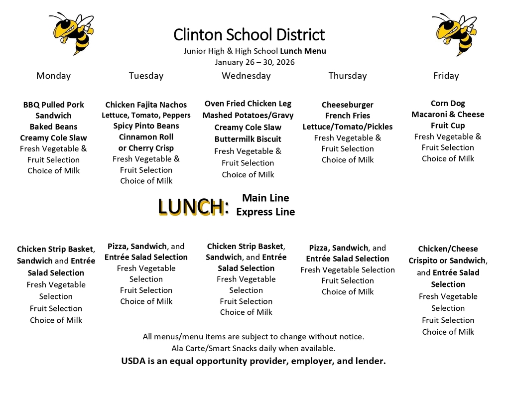 lunch menu