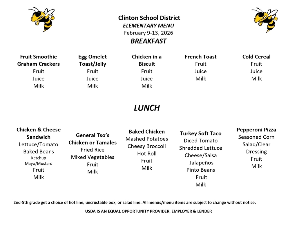 lunch menu