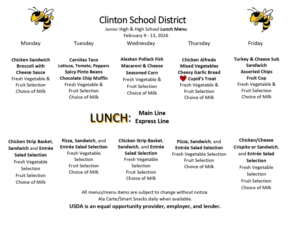 lunch menu