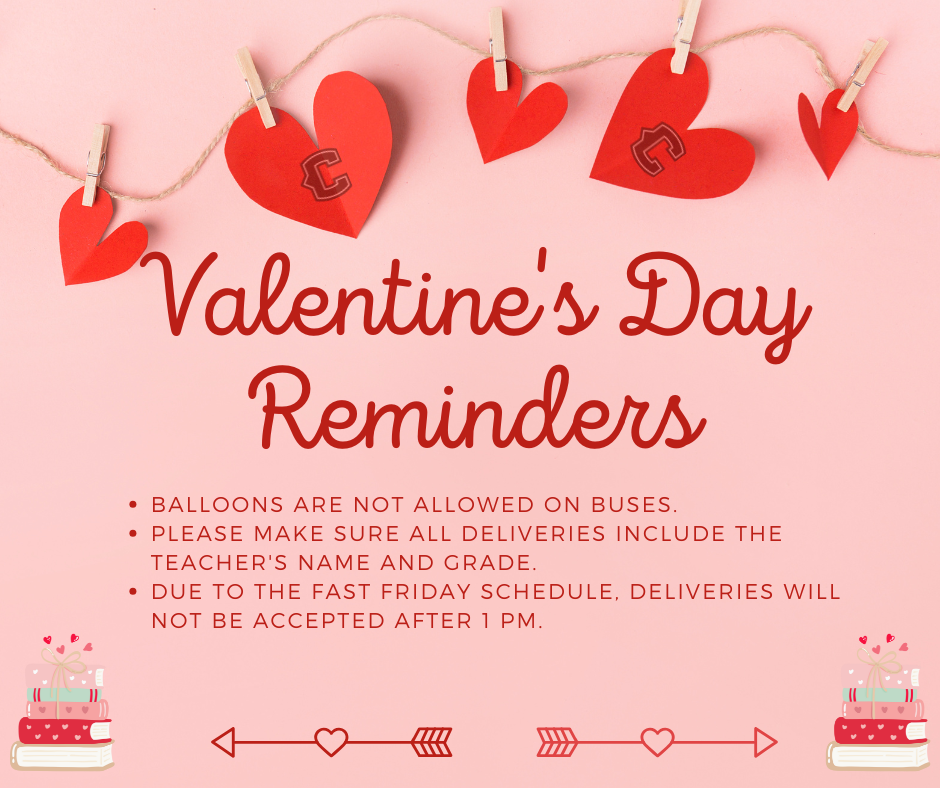 valentines day graphic with hearts