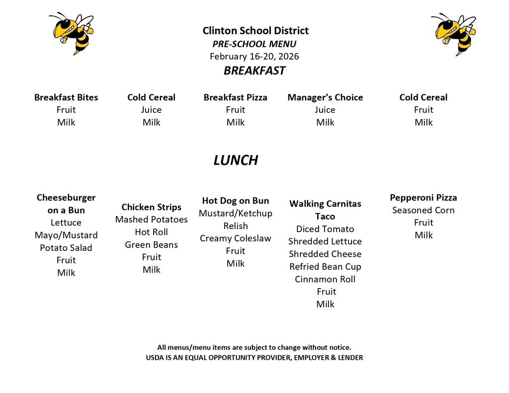 lunch menu