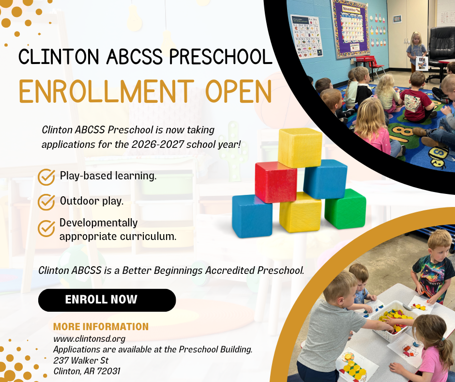 enrollment graphic with children playing
