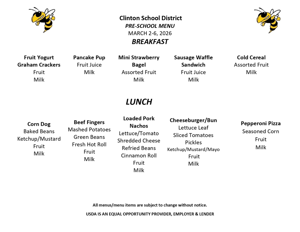 lunch menu