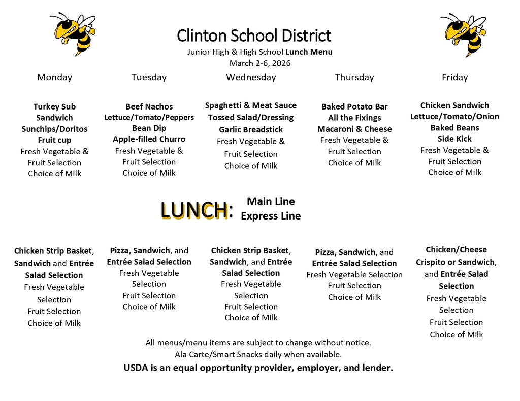 lunch menu