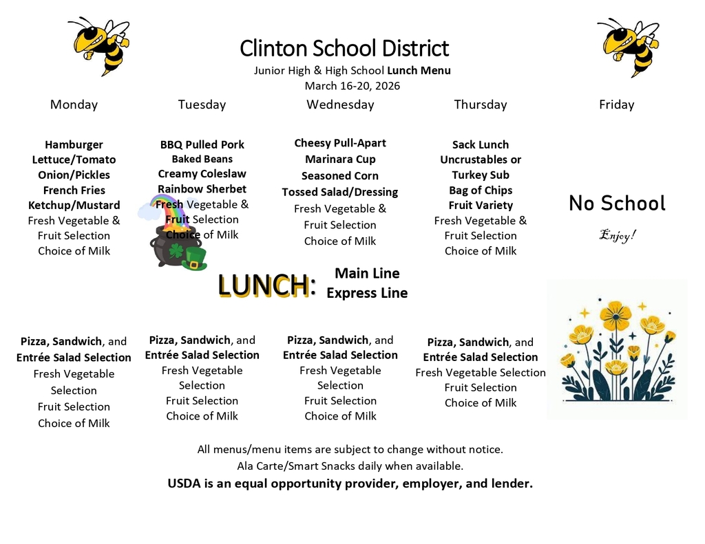 lunch menu