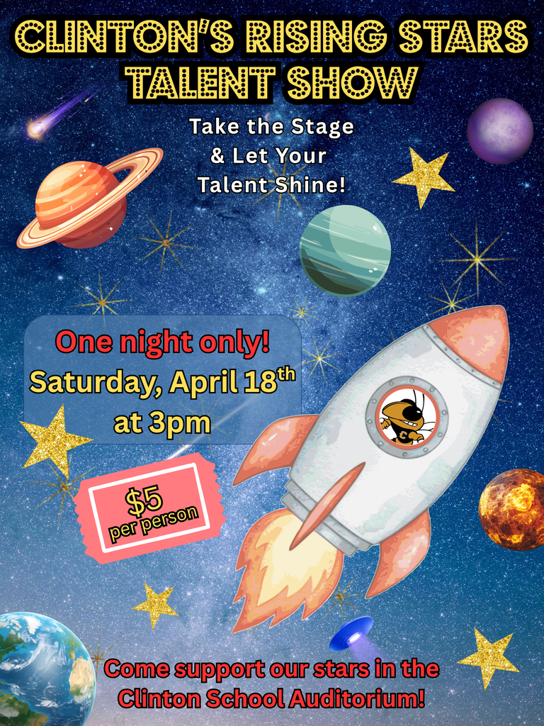 space graphic for talent show