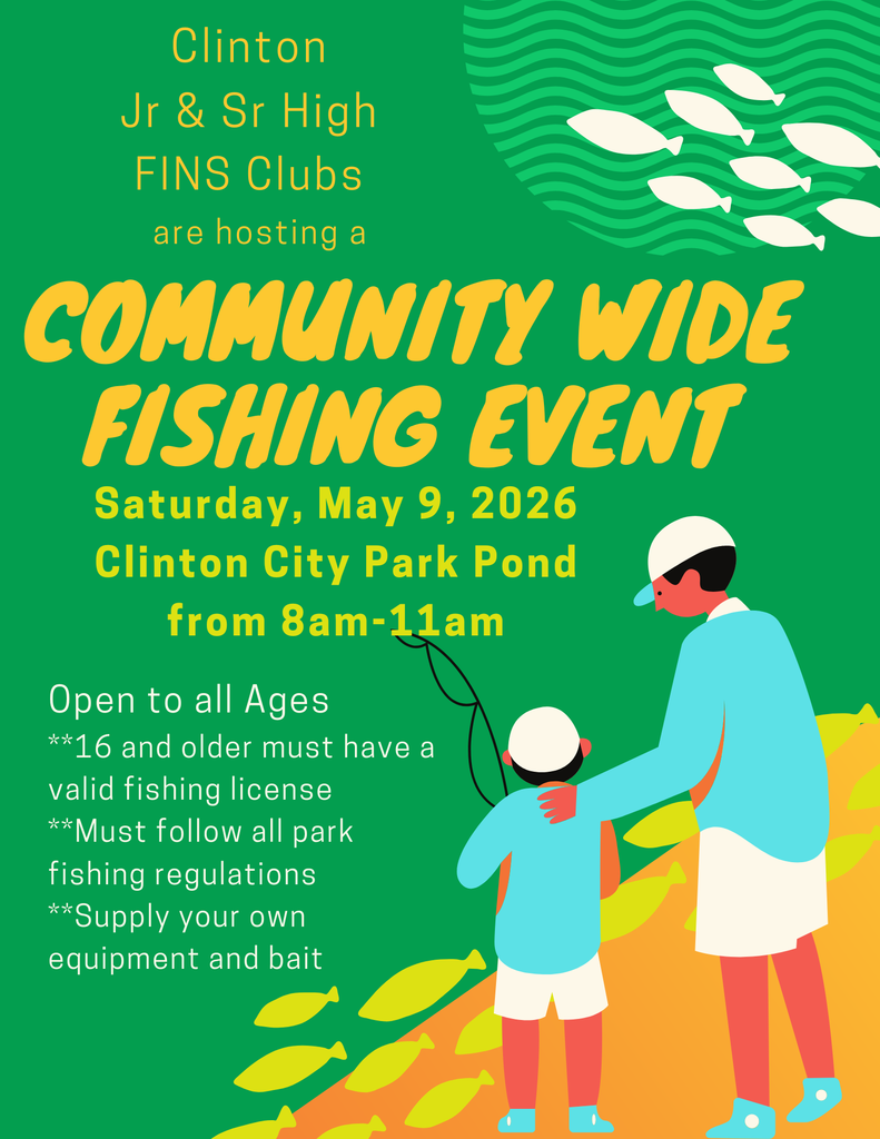 fishing event flyer with two people fishing