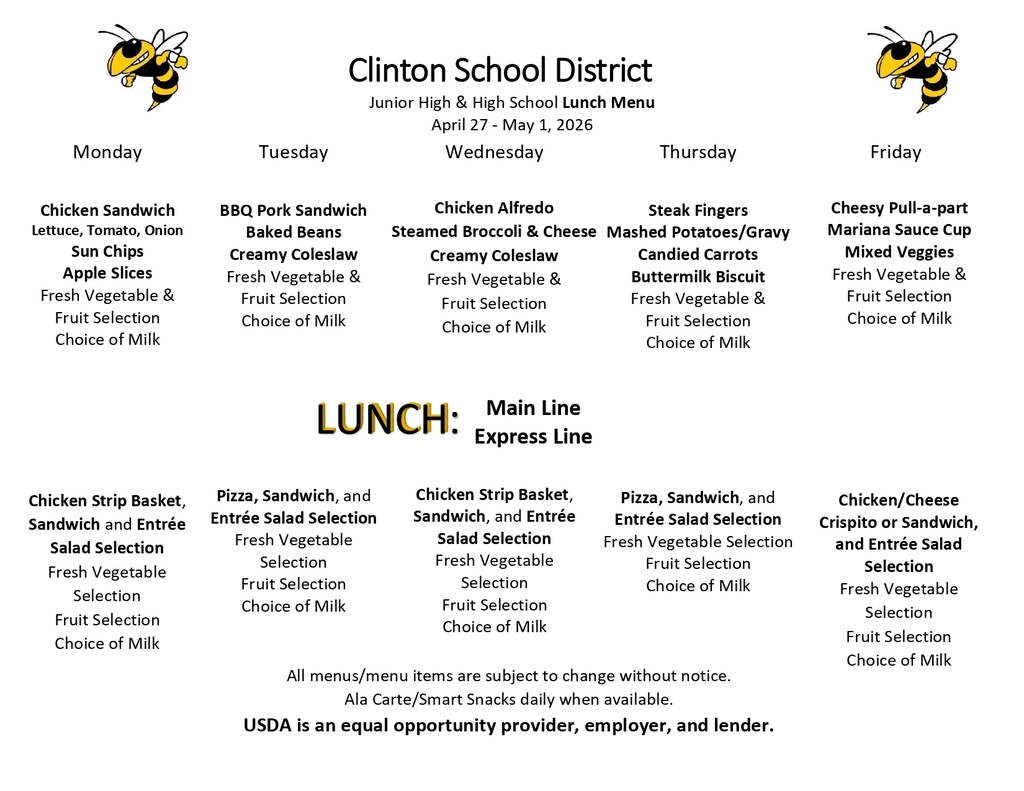 lunch menu
