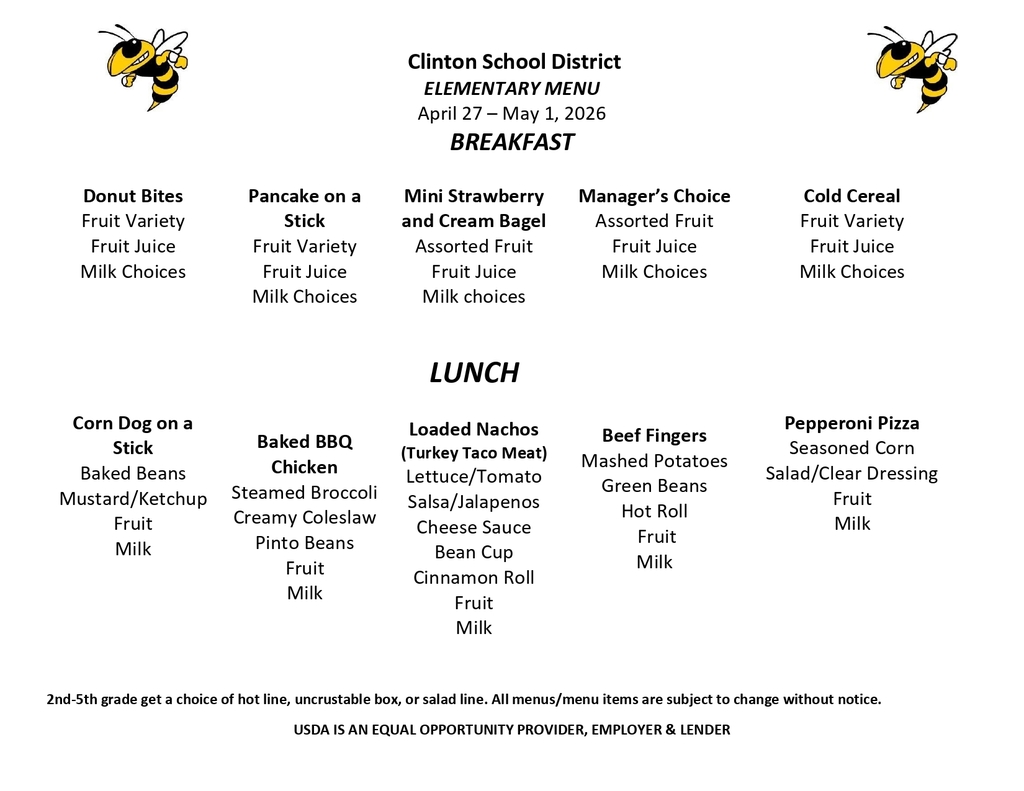 lunch menu