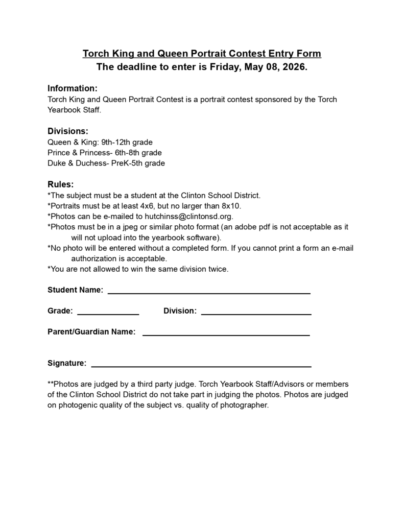entry form