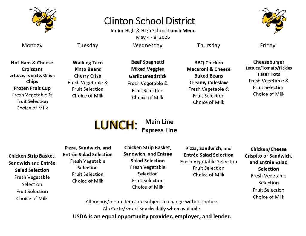 lunch menu