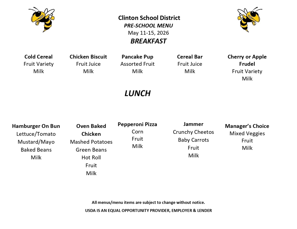 lunch menu