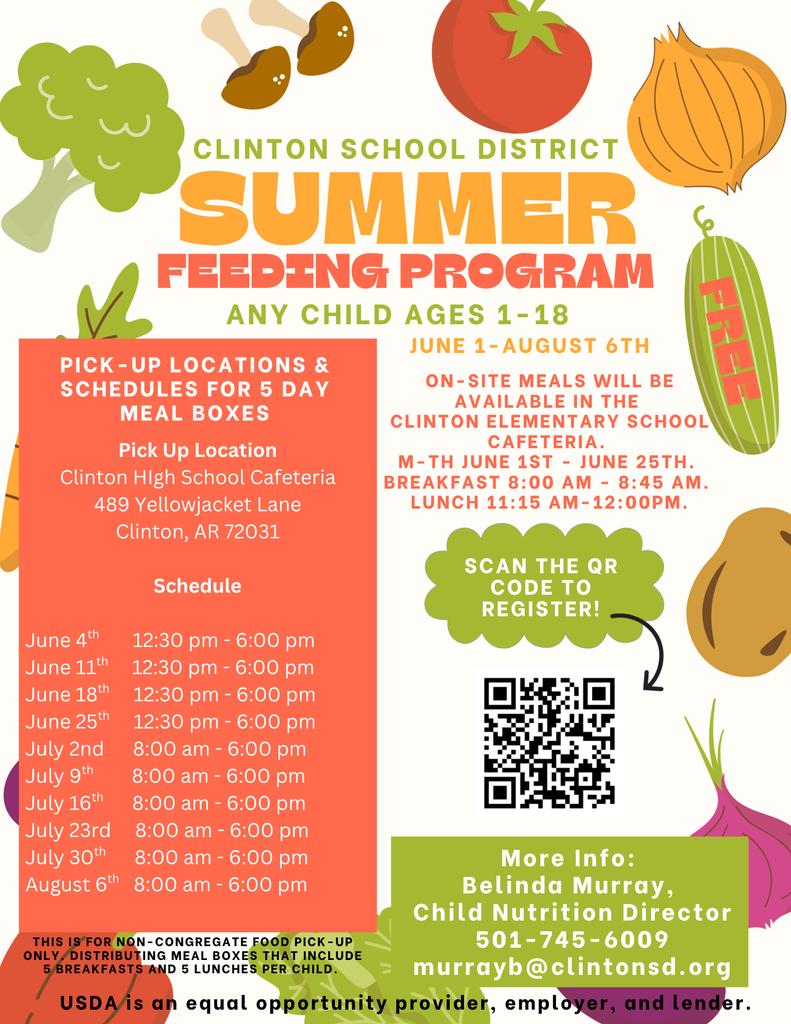 summer feeding program flyer with food on it