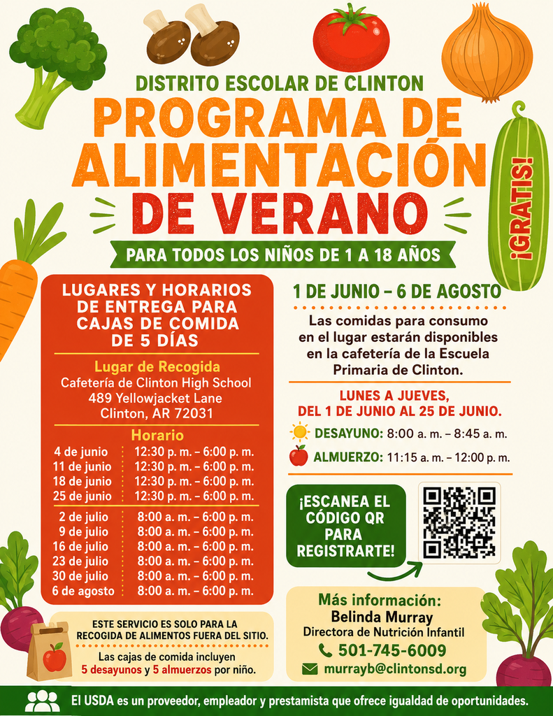 summer feeding program flyer with food on it in spanish