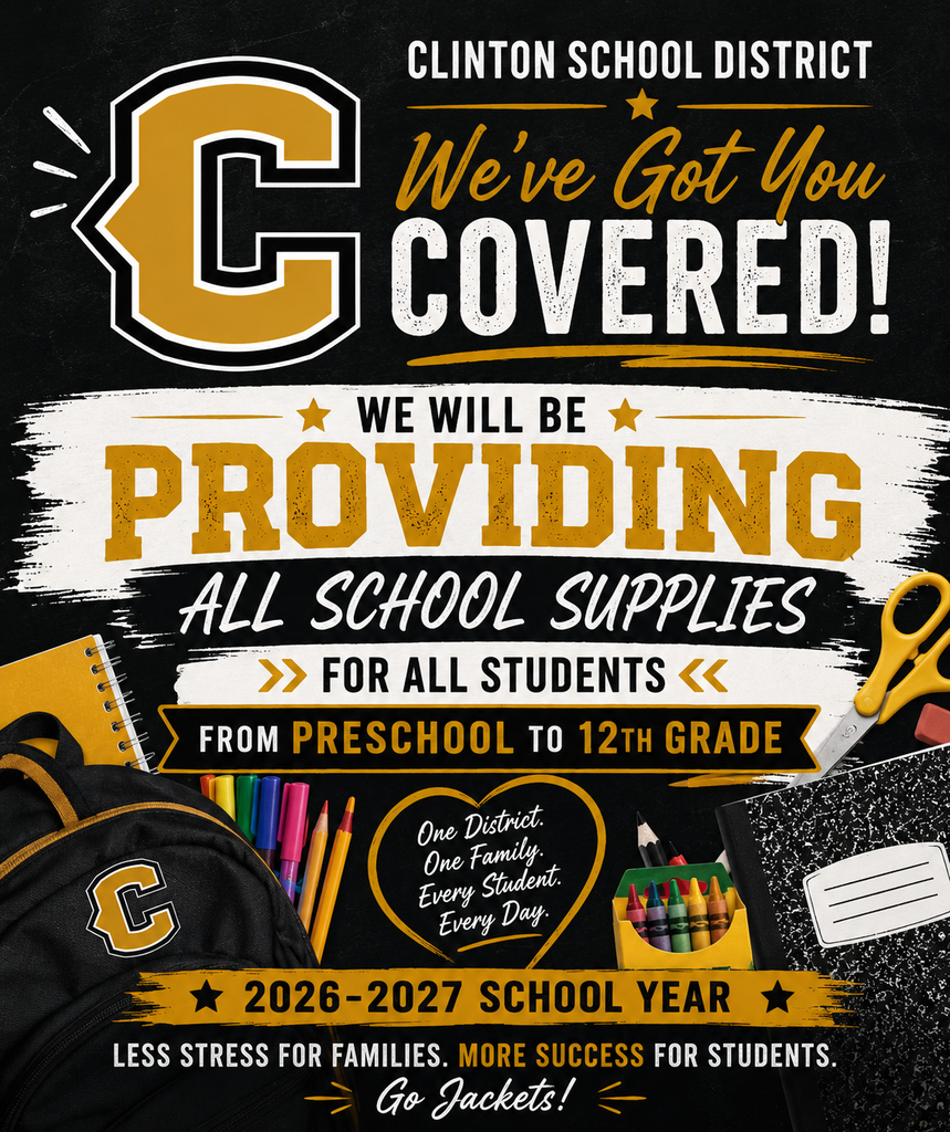 back to school school supplies will be provided graphic with school supplies on it