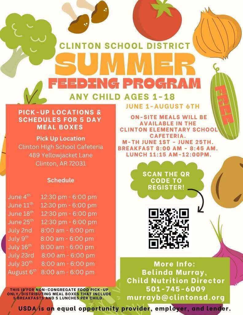 food box pick up schedule in english