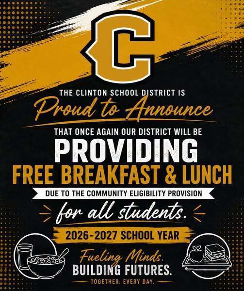 free breakfast and lunch for all students graphic