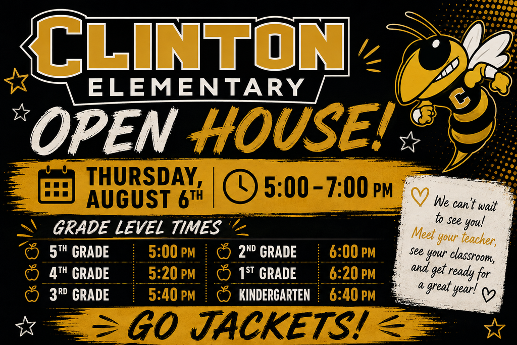 clinton elementary open house