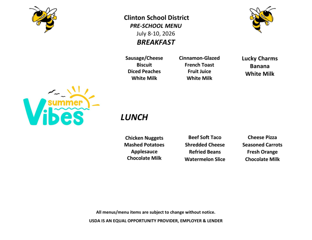 breakfast menu