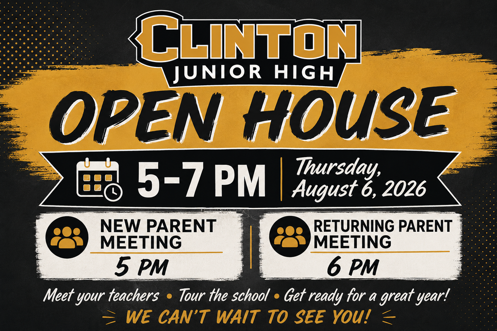 junior high open house graphic