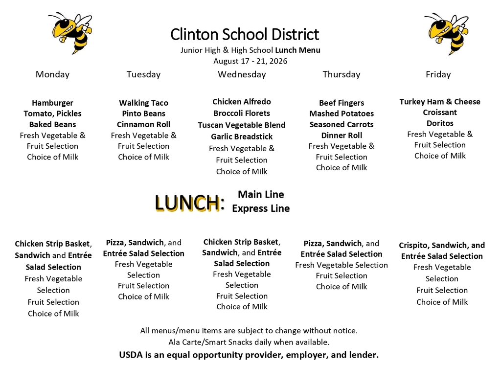 lunch menu