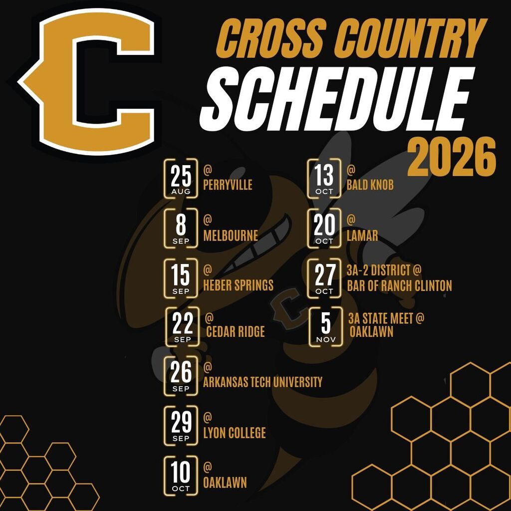 cross country schedule graphic