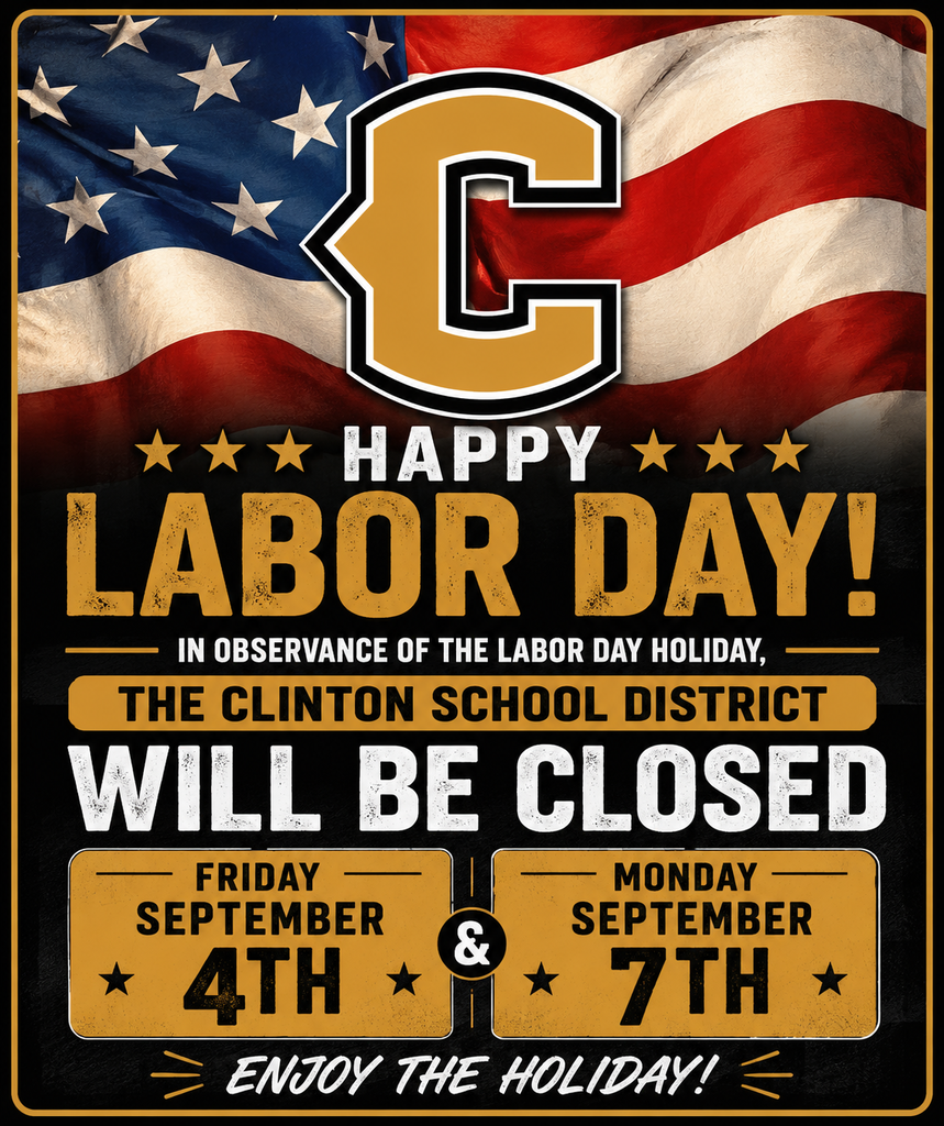 labor day graphic with an american flag and C