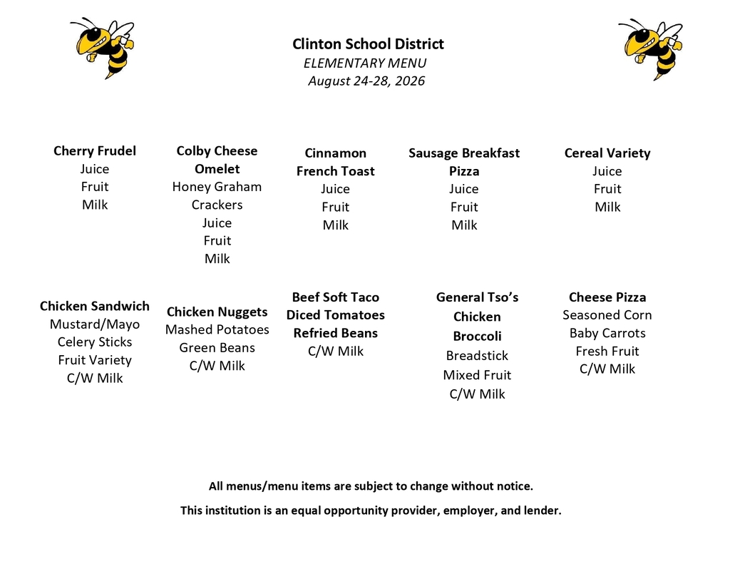 lunch menu