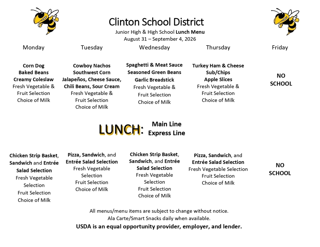 lunch menu