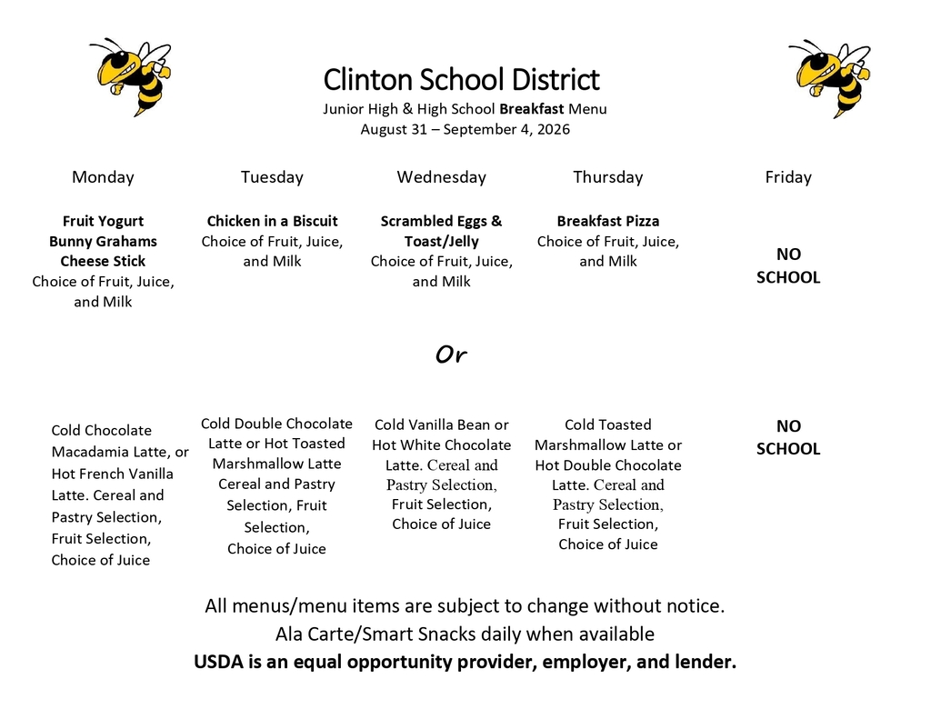 lunch menu