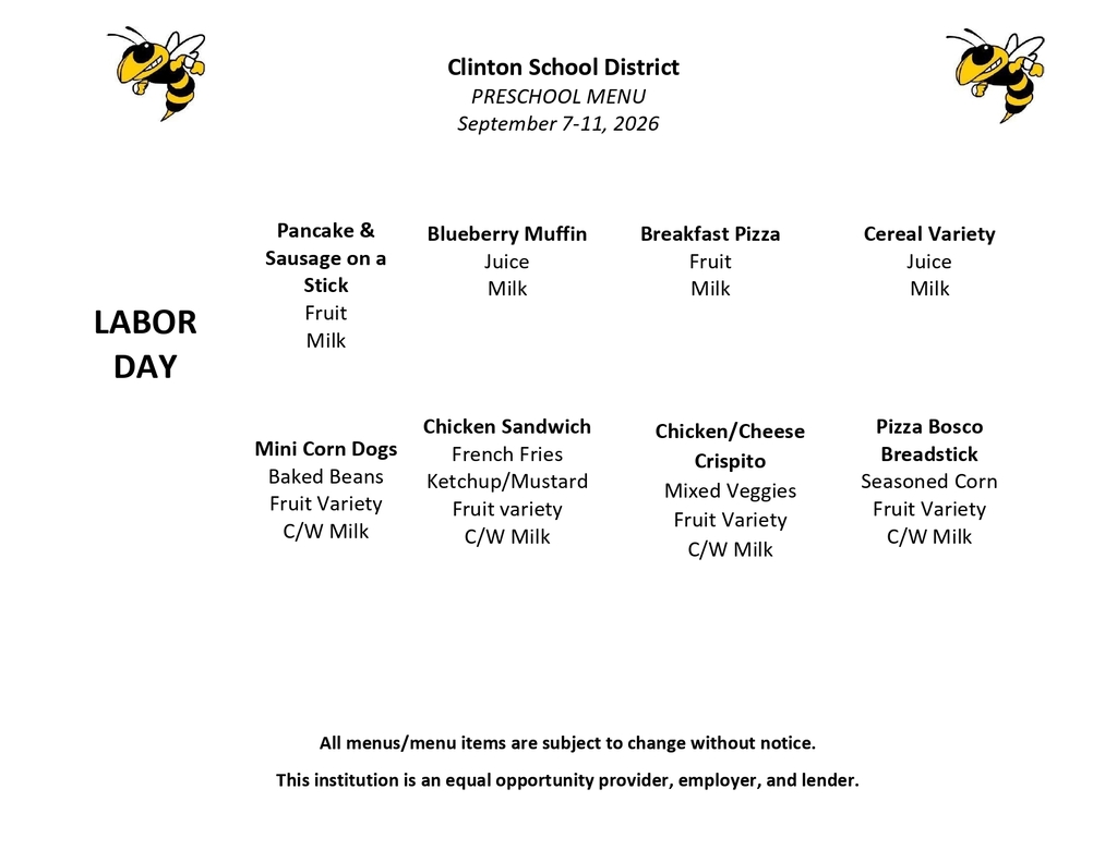 lunch menu