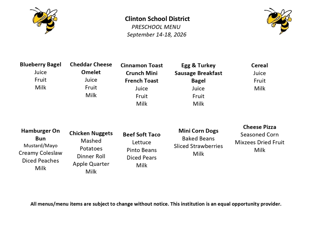 lunch menu