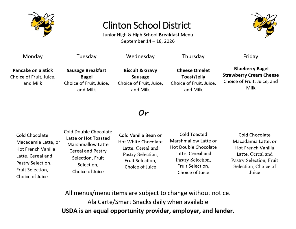 lunch menu