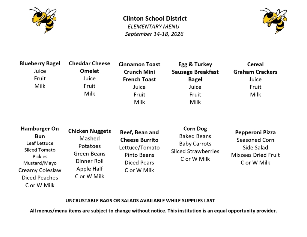 lunch menu